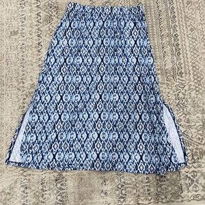 Blue print skirt